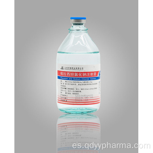 Inyección de piracetam y cloruro de sodio